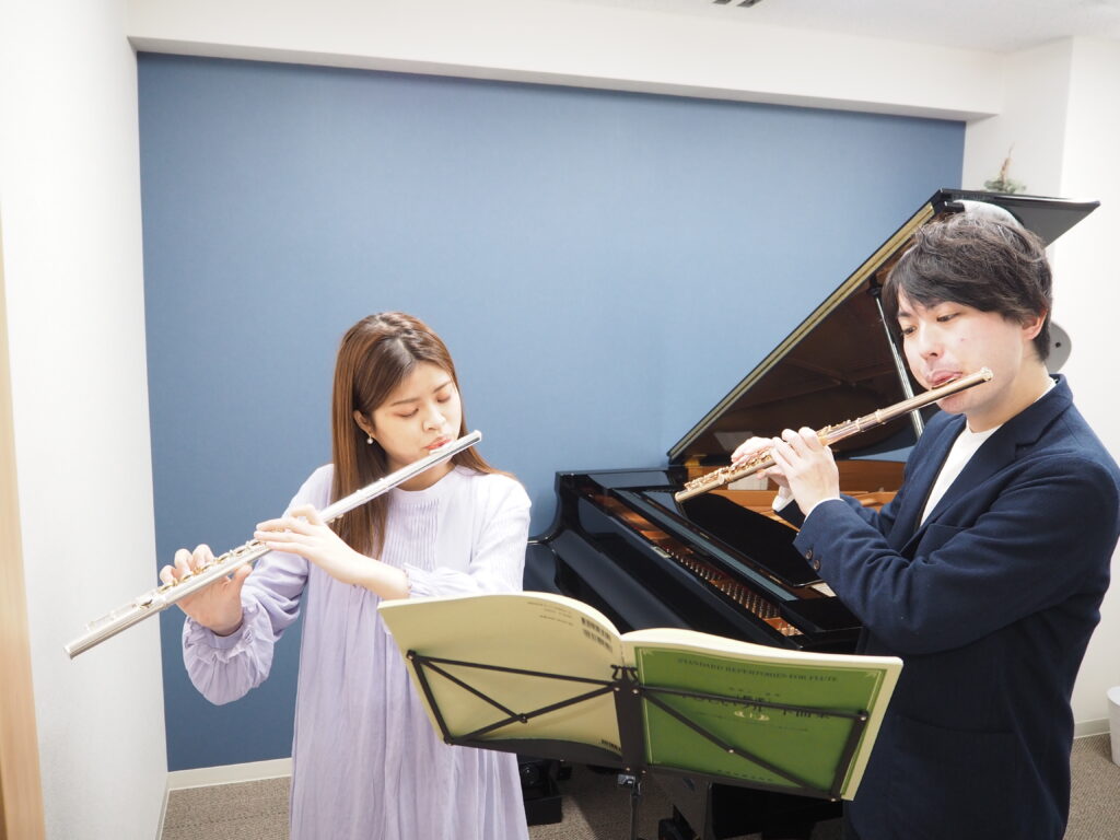 フルートレッスンの様子