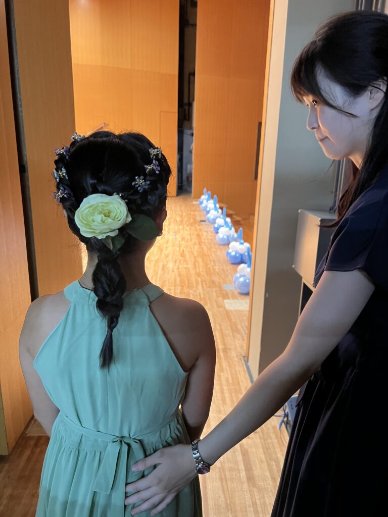 本番前のステージ袖